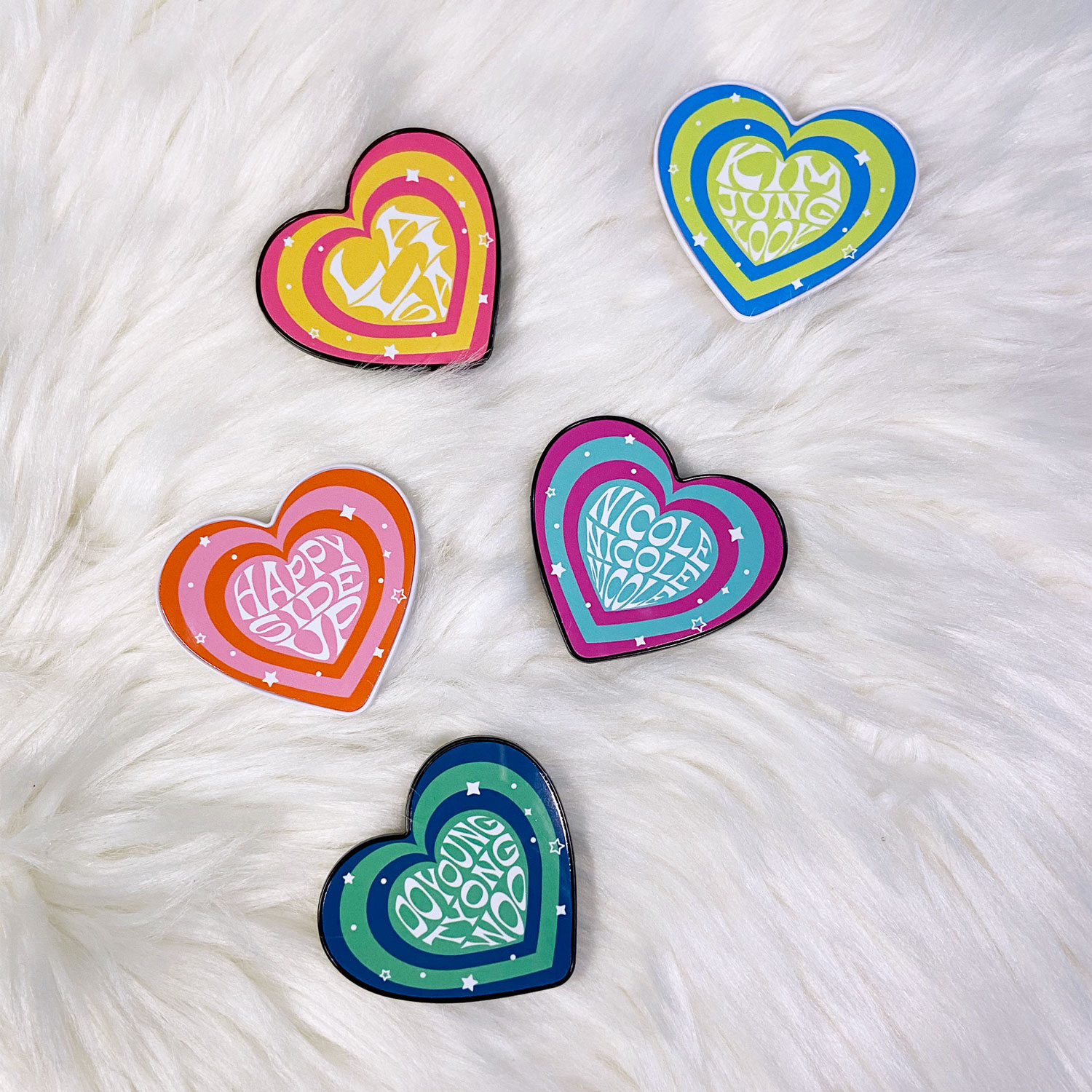 DIY Psychedelic Heart Grip - Happy Side Up - Phone cases, tote bags ...